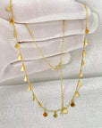 gold dangle necklace