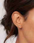 diamond stud earrings