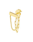 gold dangling earrings