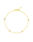 14k gold star bracelet