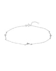 14K Solid Gold Dolphin Foot Bracelet Minimalist Animal Jewelry