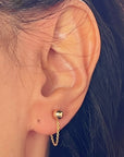 14k solid gold earrings