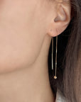 gold threader earrings