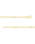 long gold necklace