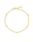 gold satellite chain bracelet