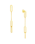 paper clip earrings