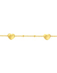 heart bracelet gold