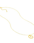 dainty gold cross necklace