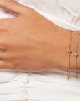 solid gold star bracelet