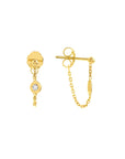 14k gold drop earrings