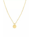 gold circle necklace