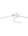 Dainty Dolphin Anklet Yellow and White Gold with Spring Ring Clasp