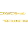 14k gold figaro link bracelet