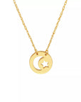 gold moon and star necklace