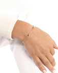 solid gold heart bracelet