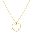diamond heart necklace