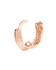 rose gold huggie earrings