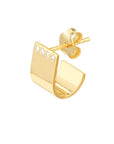 14k gold huggie earrings