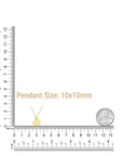 14k gold heart pendant necklace