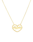 14k gold mom necklace