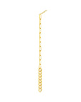 gold link earrings