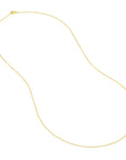 Yellow gold rope link chain for pendant