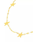 star gold necklace