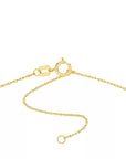 gold half moon necklace