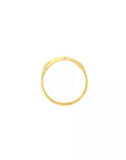 14K Yellow Solid Gold Heart Ring – Elegant Gold Statement Ring for Her