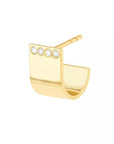 gold diamond studs
