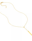 14k gold y necklace