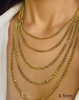 Gold Chain Link Necklace