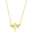 gold dragonfly pendant
