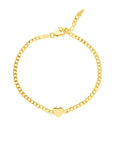 heart bracelet gold