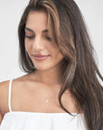 14K Gold Chai Pendant Necklace Adjustable Rope Chain