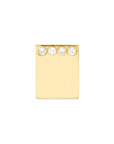 14k gold diamond huggie earrings