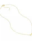 14k gold infinity necklace