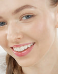 14k gold huggie hoop earrings