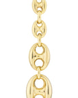 gold chain earrings