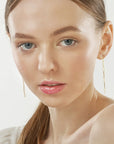 gold paper clip earrings