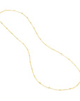 14k gold bead necklace