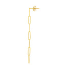 gold chain link earrings