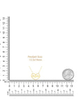 14K yellow gold mom necklace