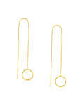 long gold earrings