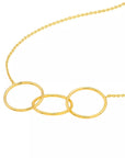 interlocking circles necklace