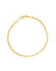 solid gold paperclip bracelet