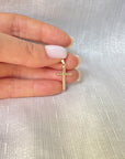 14K Real Gold Simple Cross Pendant