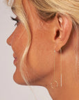 14k gold threader earrings