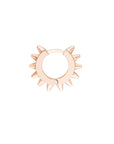 rose gold hoop earrings