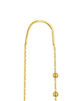 gold chain earrings